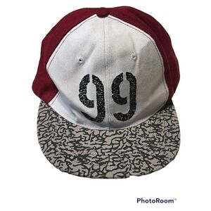 Black Jack DMD Cap 99 Acrylic one size red white Snap-back